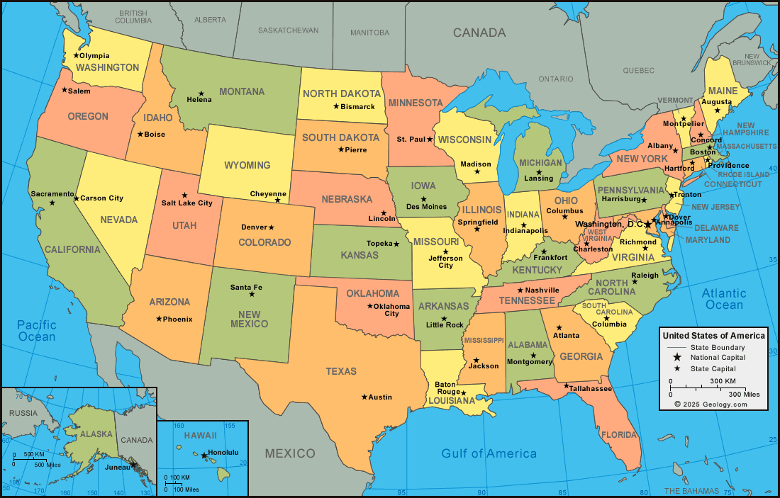 Current Map Of The Us - Emilie Nicolette