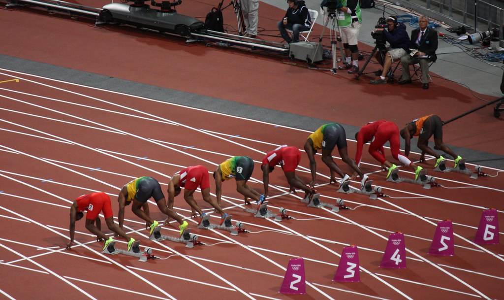 London 2012 Olympic Games 100m Final - Start | Richard Thomp… | Flickr